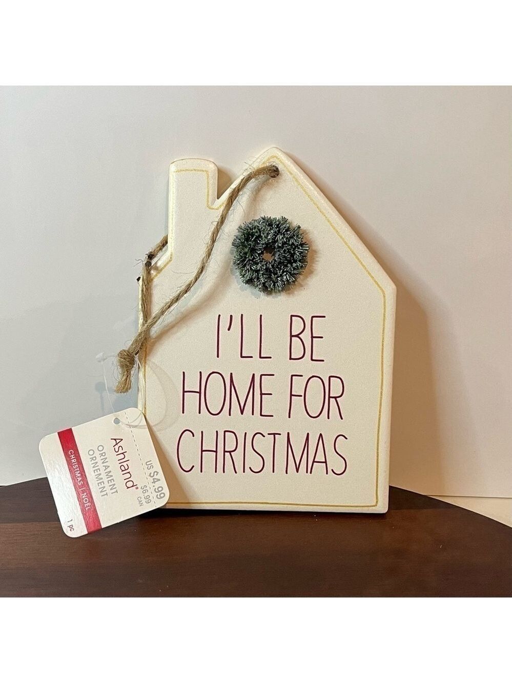 Ashland “I’ll Be Home For Christmas” House Ornament – New with Tag